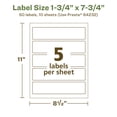 thumbnail image 6 of Avery EcoFriendly Rectangle Labels, 1-3/4" x 7-3/4", 50ct, 6 of 10