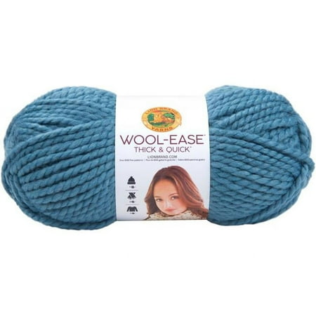 UPC: 0023032641089 | Lion Brand 640-108 Wool-Ease Thick & Quick Yarn Air Force