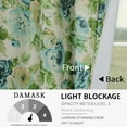 thumbnail image 7 of Easy-Going Blue Printed Grommet Blackout Curtain Pair, 52" x 63" (2 Panels), 7 of 7