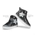 thumbnail image 4 of Zapatillas altas para niñas DREAM PAIRS negras talla 8 para niños pequeños, 4 of 6