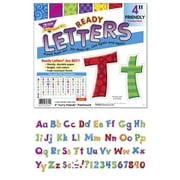 Trend Enterprises Ready Letters, 4 Inches, Furry Friends, Set of 216