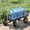 Black 91, variant on heavy duty wagon cart for firewood transport, garden dump cart with inflatable tires black 600 lbs capacity metal frame
