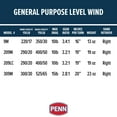 thumbnail image 2 of PENN General Purpose Level Wind Reel, 209 Size Fishing Reel, 2 of 3