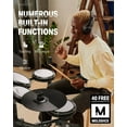 Donner Electric Drum Set for Beginner Adults, 5 Drums 3 Cymbals, 180