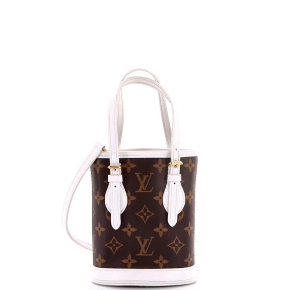 Pre-Owned Bucket Bag LV Match Monogram Canvas Nano By Rebag