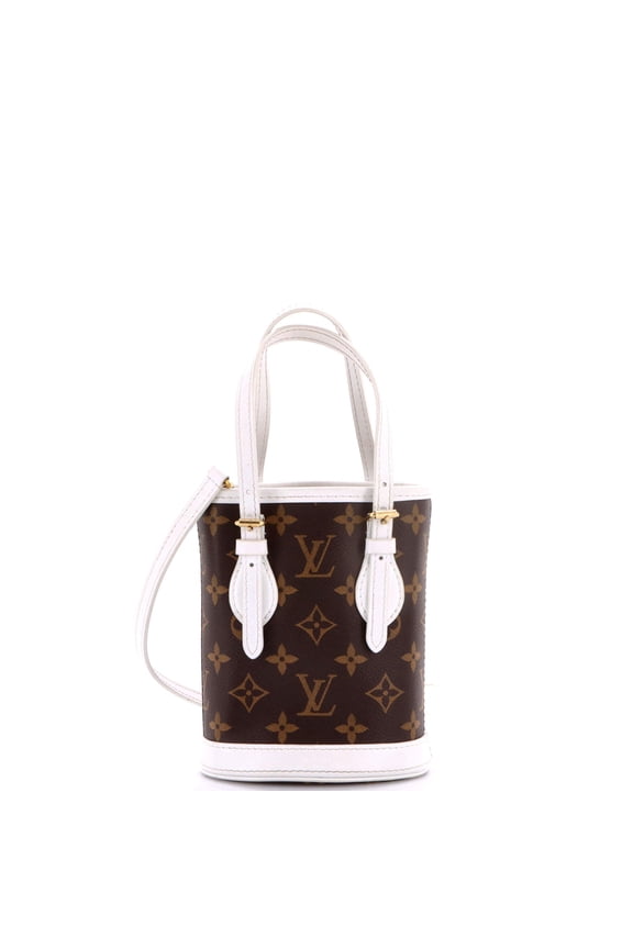 Pre-Owned Bucket Bag LV Match Monogram Canvas Nano By Rebag