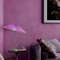 thumbnail image 6 of Purple Funky Table Lamp with Pleated Lamp Shape, Unique Table Lamp for Bedroom, Sage with Purple Table Lamp Bedside Lamps for Nightstand, Living Room (Purple), 6 of 16