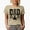 Tan, variant on Dad Word with a Ball on a Tee & a Swinging Golf Player, Golfing or Golfer Themed Merch Gift, Tan T-Shirt, M