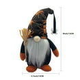 thumbnail image 3 of 9 inch Halloween Plush Decor, Handmade Spider Ornament, Swedish Tomte Elf Collectible Figurines for Halloween Day Party Table Decorations, 3 of 3