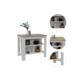 thumbnail image 5 of FMFURNITURE Brooklyn Kitchen Island with Open Storage Engineered Wood Light Oak, 5 of 6