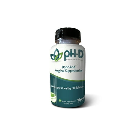 pH-D Feminine Health Support, Boric Acid Vaginal Suppositories (Choose Your