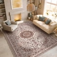 thumbnail image 4 of Pentantan 5'x7' Area Rugs, Washable Vintage Boho Rugs for Living Room, Moroccan Soft Indoor Carpet for Bedroom, Dining Room, Office, Red, 4 of 9