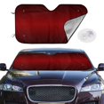 thumbnail image 2 of Balery Red Geometric Print Car Windshield Sun Shade,Windshield Sunshade for Car Pickup Truck SUV Accessories-Medium, 2 of 7