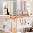 thumbnail image 5 of Curtain Rods No Drilling for Windows 32 to 48 Inch, 5/8 Inch Diameter Drapey Pole with No Drill Curtain Rod Brackets, Renter Friendly Cortineros Para Ventanas (White), 5 of 8