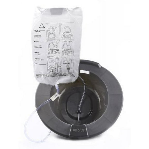 McKesson Sitz Bath Round Graphite Plastic Case of 10