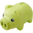 thumbnail image 1 of Plastic Piggy Bank Coin Piggy Bank Cash Collection Savings Box Pig Toy (green), 1 of 5