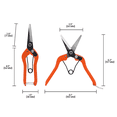 thumbnail image 5 of Zenport H360 Heavy Duty Thinning Shear, 2 Inch Carbon Steel Blades, Orange, 5 of 5