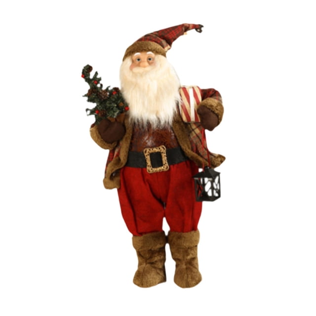 Escultura artística de estatuilla navideña, adorno de Papá Noel, muñeco de Navidad, decoración para ventanas, regalos de fiesta, centros de mesa para Grande