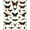 Black, Pattern 4, variant on ODIKA 4' x 6' Machine Washable Non-Slip Area Rug, Vintage Butterfly High Traffic Rug, Beige, 279399