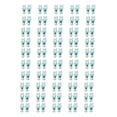 thumbnail image 1 of 100 Uds Clips bonitos para carpetas Bling Bling Abrazaderas de papel multiusos forma de conejo color azul y verde, 1 of 12