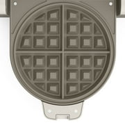 bella Flip-n-Store Belgian Waffle Maker with EverGood™ Ceramic Nonstick Coating, Power Indicator Light & Cool-Touch Handle, Oatmilk