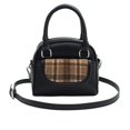 thumbnail image 3 of Bolso de mano con diseño de nicho de moda, con costuras, portátil, para mujer, bolso bandolera versátil de invierno, 3 of 6