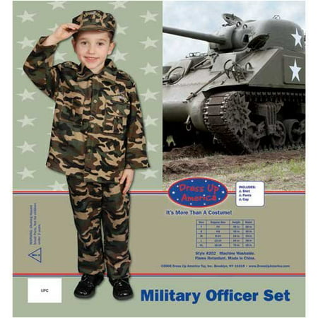 Dress Up America Deluxe Army Dress up Costume Set Large 12-14 202-L