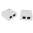 thumbnail image 1 of lionlar 2 Pcs. Connection Box 2x Connection Cat 6 Surface Mount Box Surface Mount Box, 1 of 9