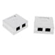 thumbnail image 5 of 8x RJ45 cat six Superficie Montaje En Pared Ethernet De Red Puerto Doble 8P8C, 5 of 9