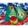 thumbnail image 3 of Václav Špála 14x12 Black Modern Framed Museum Art Print Titled - Two Apples and a Pear (1936), 3 of 5