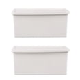 thumbnail image 1 of 2 Unids Cajas de almacenamiento de plástico Organizadores de hogares SunDries Soportes con tapa (pequeña), 1 of 8