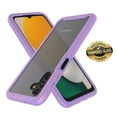 thumbnail image 1 of Sturdy Clear Case for Samsung Galaxy A12 5G / Galaxy A13 5G, Tekcoo Full Body Heavy Duty Protection Tempered Glass Screen Protector Shockproof Rugged Case Cover -Purple, 1 of 11