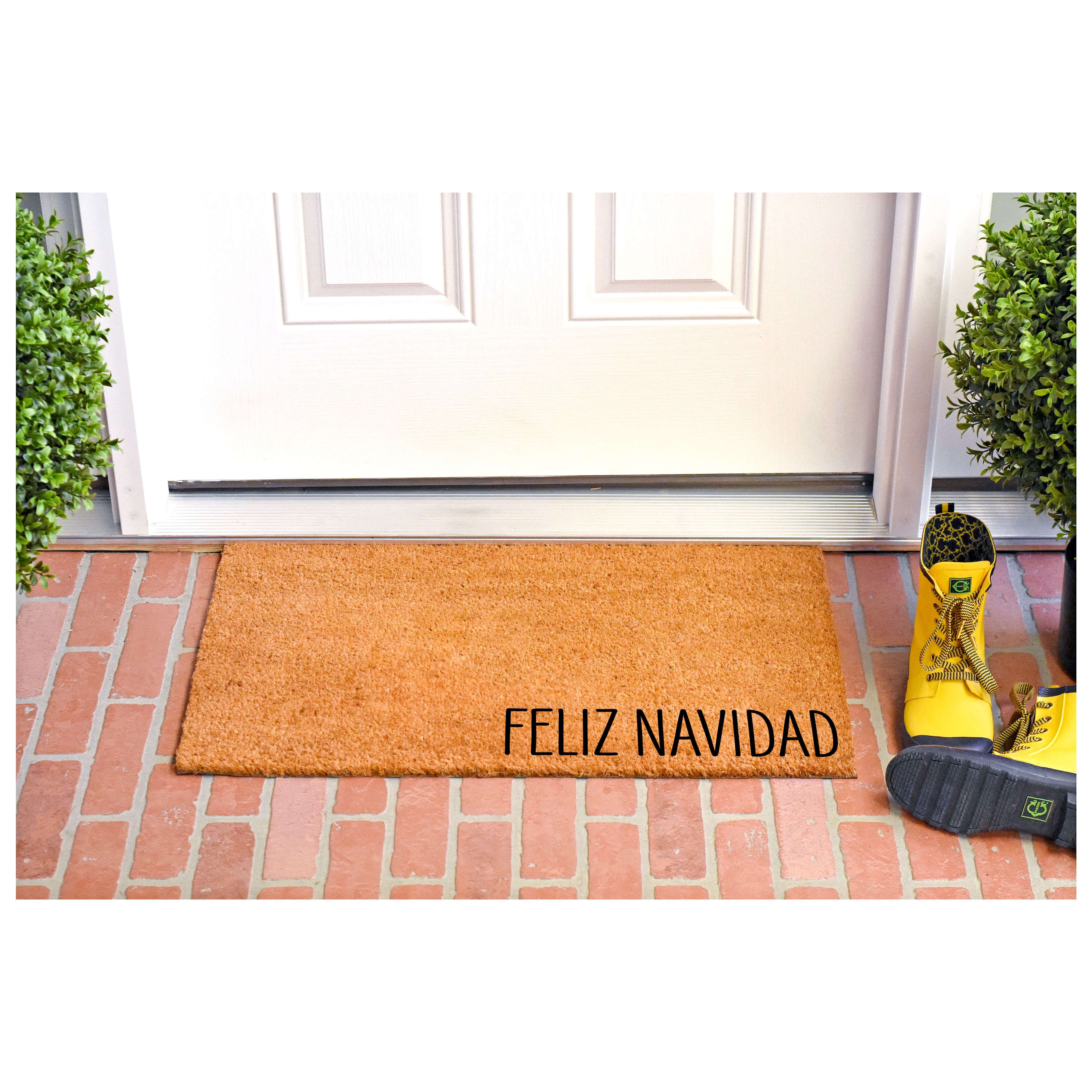 Calloway Mills 112932436 Feliz Navidad Doormat 24" x 36"