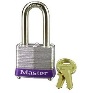 Master Lock 105D Wide Warded Padlock, 1-1/8-Inch, Steel