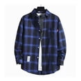 thumbnail image 4 of Camisa A Cuadros Informal De Manga Larga Para Hombre, 4 of 8