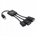 thumbnail image 1 of 3 in1 Type-C Male to Female Micro OTG USB Port Adapter Cable for Android Phone Tablet USB Flash Disk Type-C OTG, 1 of 4