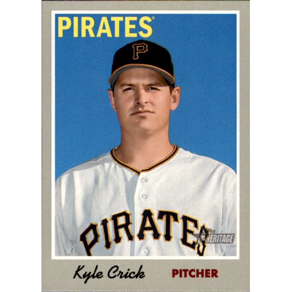 Collectible 2019 Topps Heritage #110 Kyle Crick Pittsburgh Pirates MLB Baseball Trading Card