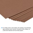 thumbnail image 4 of Uxcell Cardstock Scrapbook Paper 10.2" x 14.5", 74 Lb/200 Gsm, Brown 10 Pack, 4 of 7