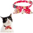 thumbnail image 1 of WWS-NECO ICHI Cats First Necoichi Kimono Ribbon Cat Collar (Red), 1 of 4