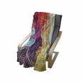 thumbnail image 4 of Retro Soft Flannel Fleece Throw Blanket, Abstract Watercolor Artwork Elements Natural Waved Creative Composition, Cozy Plush for Indoor and Outdoor Use, 50" x 60", Multicolor, by Ambesonne, 4 of 6