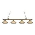 thumbnail image 2 of Z-Lite Riviera 4 Light Billiard Light in Antique Brass, 2 of 2