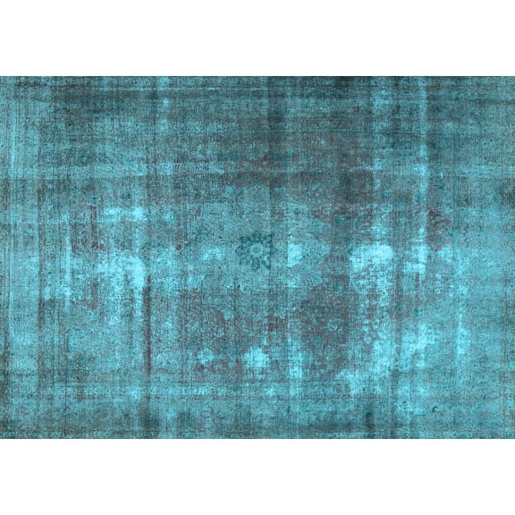 Ahgly Company Indoor Rectangle Persian Light Blue Traditional Area Rugs, 5' x 7'