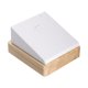 thumbnail image 1 of Expositor de collares, soporte de cadena para collares, de madera, práctico y moderno. Blanco, 1 of 9