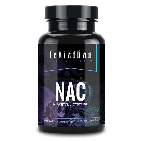 Leviathan Nutrition NAC - N-Acetyl L-Cysteine 600mg, 120 Capsules - Gluten Free NAC Supplement