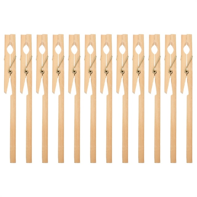 12 pinzas de madera para tubos de ensayo, abrazaderas de fijación para tubos de ensayo, abrazaderas para tubos de laboratorio