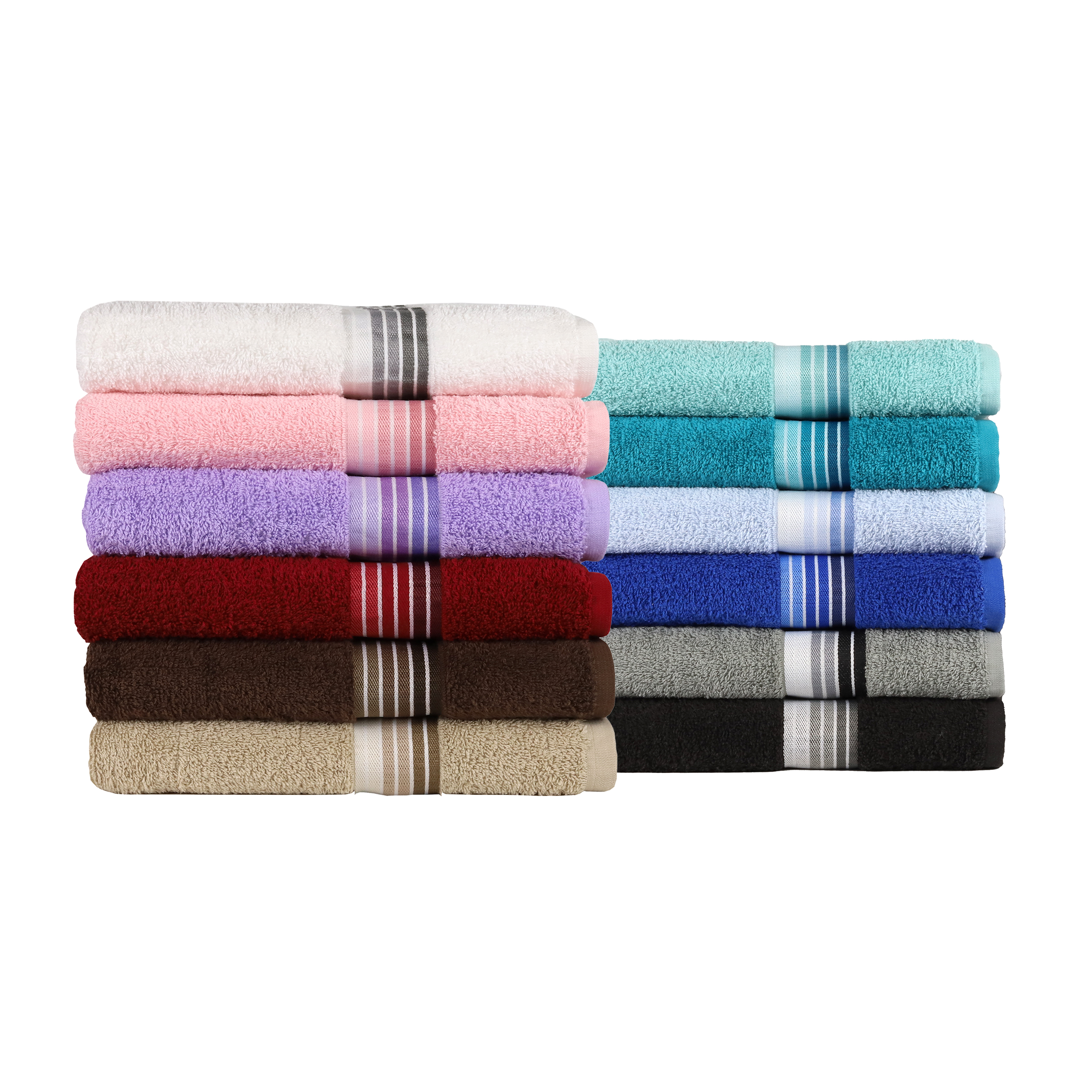 Mainstays Ombre Stripe Bath Towel, Clearly Aqua - image 3 of 9