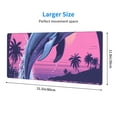 thumbnail image 3 of Pofeuu Hawaiian Beach Dolphin Print Desk Mat for Keyboard and Mouse，Computer Desk Matt for Desktop，Large Mouse Pad for Desk，Desk Pads on Top of Desks 12x31.5in, 3 of 8