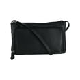thumbnail image 1 of CTM®  Leather Organizer Crossbody Handbag (Women's), 1 of 4