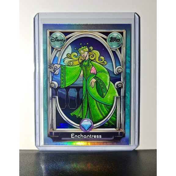 Enchantress 2025 Topps Disney Wonder #128 Diamond Card Beauty and the Beast