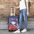 thumbnail image 6 of Ranma 1/2 Travel Luggage Cover Suitcase Protector Washable Elastic Suitcase Baggage Cover Anti-scratch for Wheeled Suitcase Fits 18-32 Inch Luggage (Excluding luggage), 6 of 7